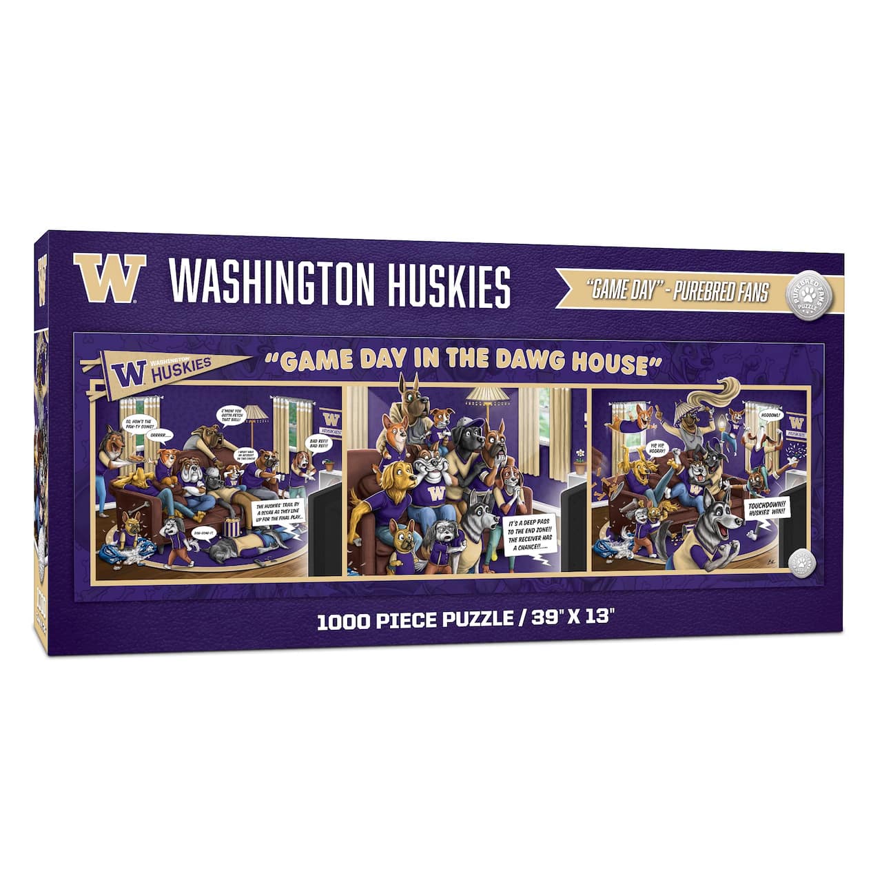 College Game Day in the Dog House 1,000 Piece Puzzle